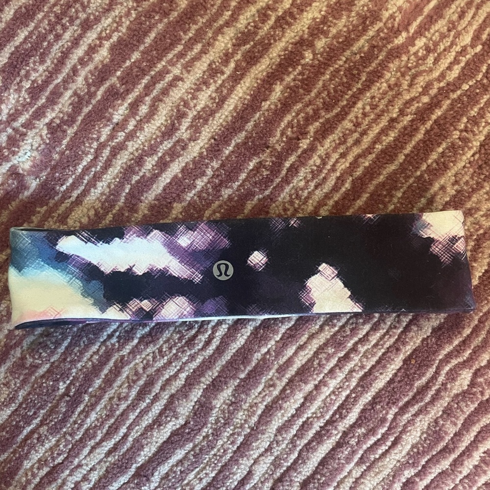 Purple painted Lululemon headband